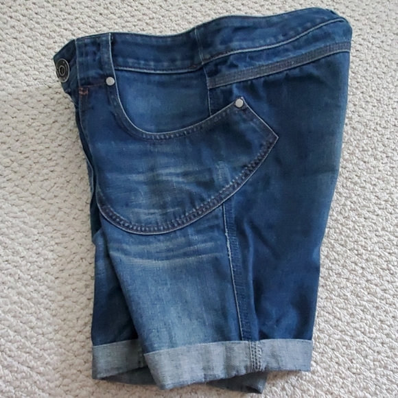 Diesel Kuzko Cut offs Denim Jeans Shorts sz 26 27 - Picture 3 of 7